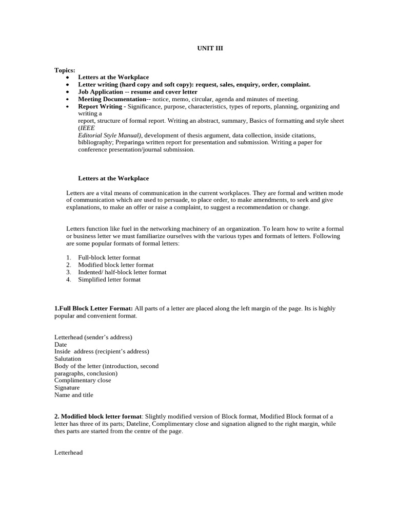 Unit 3 CS Notes | PDF | Essays | Citation