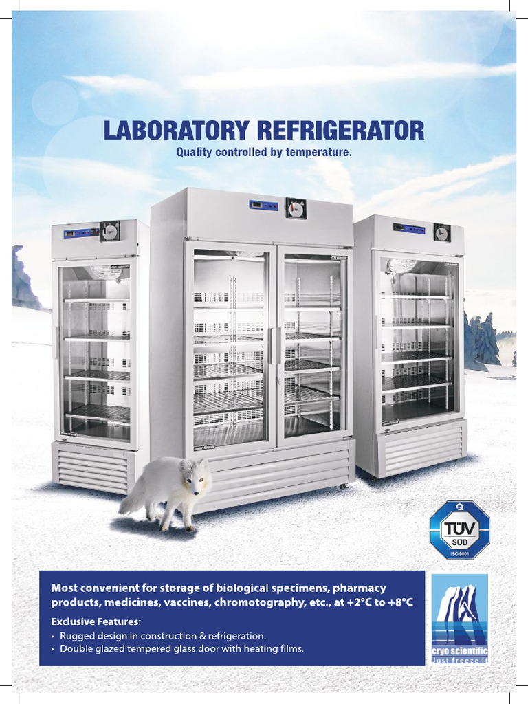 Catalogue For Lab Refrigerator | PDF