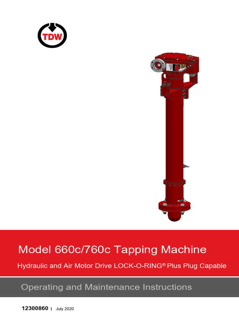 660c-760c Tapping Machine | PDF | Valve | Pipe (Fluid Conveyance)
