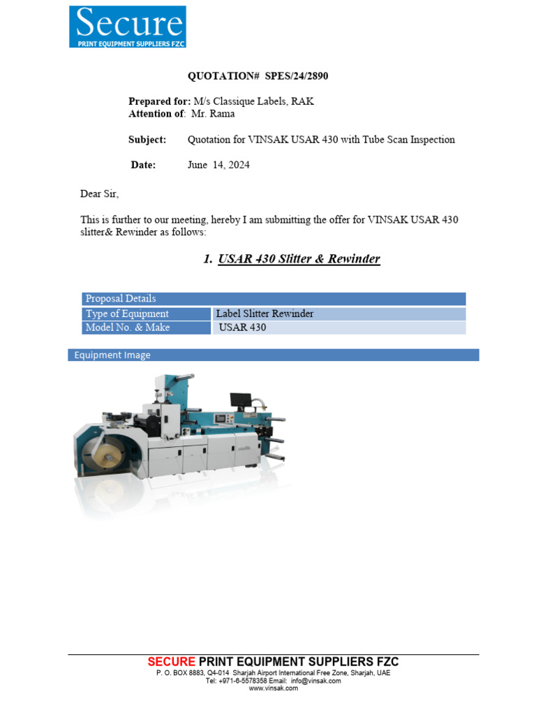 2890 Classique Labels (USAR 430 With Tube Scan) | PDF | Equipment
