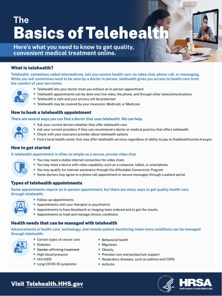 Basics of Telehealth 05-17-2023 | PDF | Public Services | Health Economics