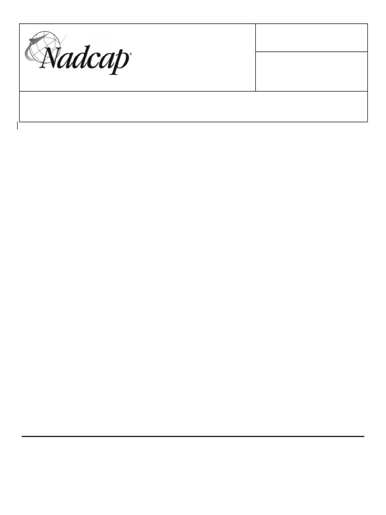 Nadcap Audit Reqs - AC7114 Rev E 5may11 | PDF | Nondestructive Testing ...