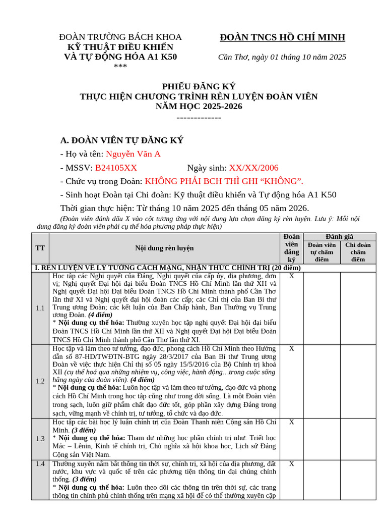 HỌ VÀ TÊN - MSSV | PDF