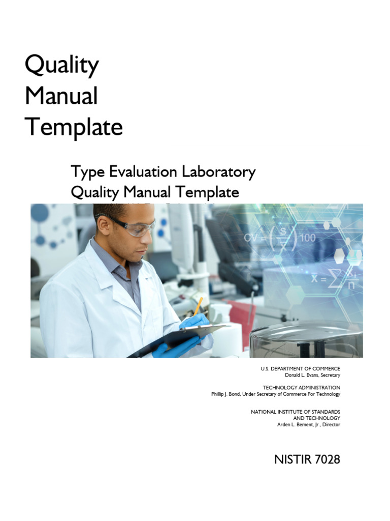 Quality Manual Template | PDF | Audit | Calibration