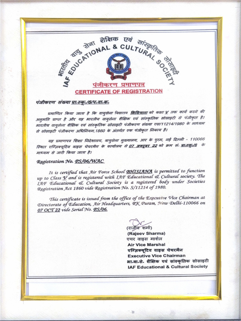 Registration Certificate | PDF