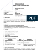 Plan de Trabajo Actividades Cívico Patrióticas 2012