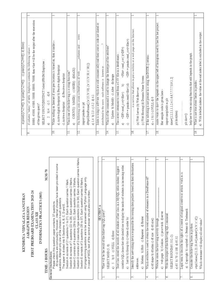Ip QP1 | PDF | Data Management Software | Data Management