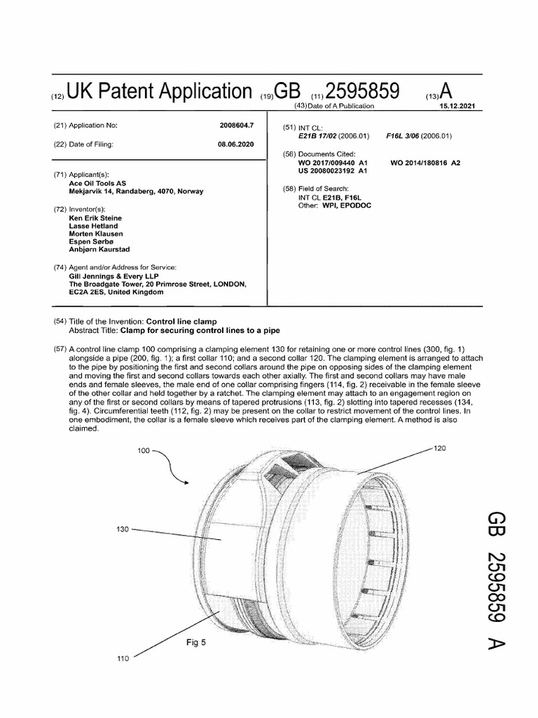 GB2595859A-Control Line Clamp | PDF