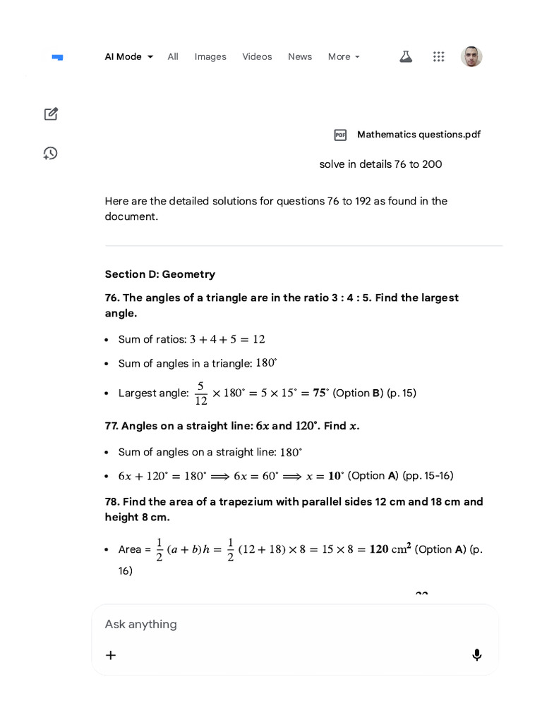 Solve in Details 76 To 200 - Google Search | PDF | Area | Circle