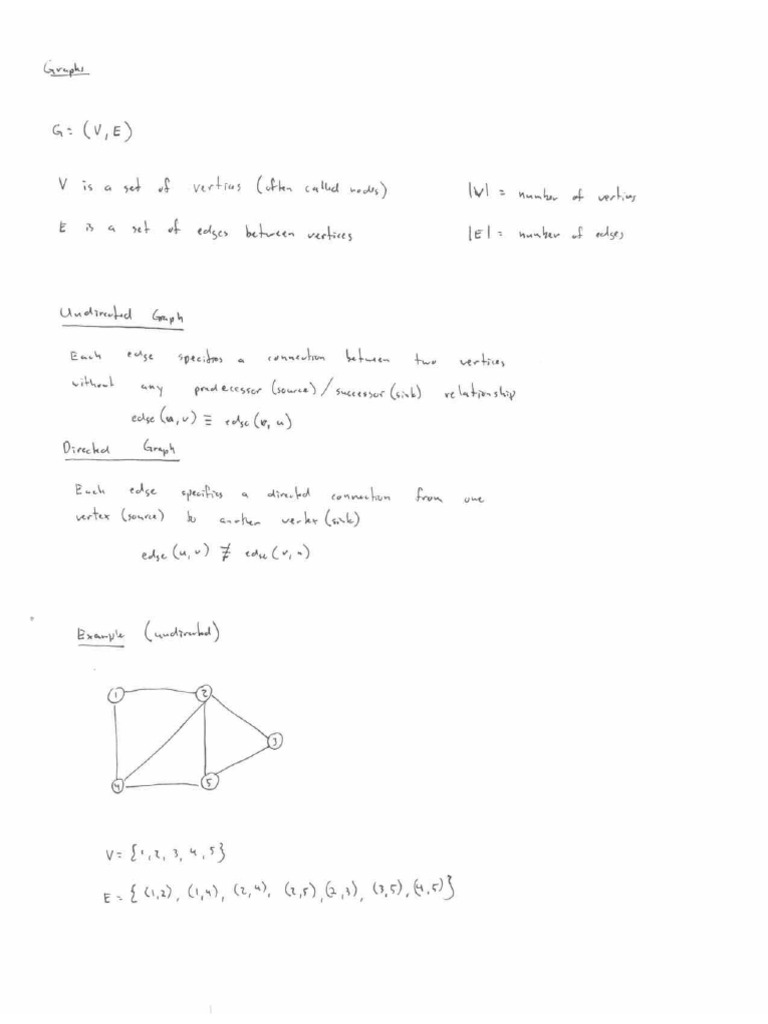 Lecture02 Graphs | PDF