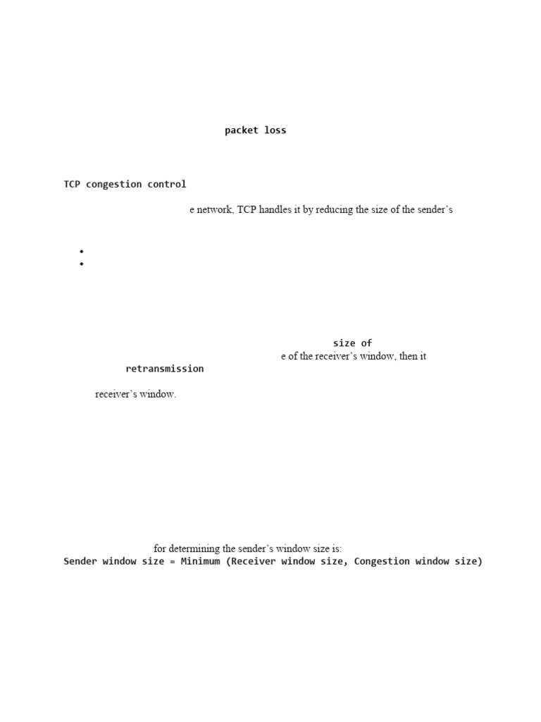 TCP Congestion PDF | PDF | Transmission Control Protocol | Network ...
