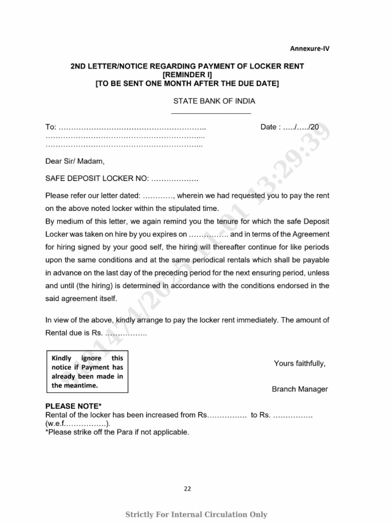 2nd Notice Locker | PDF