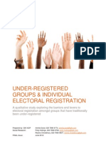 Under-Registeredgroups & Individualelectoral Registration