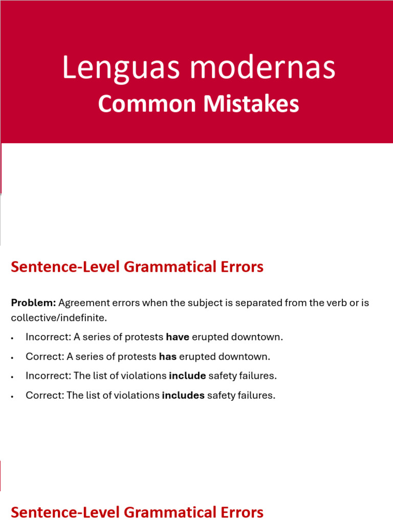 Common Mistakes in Journalistic Writing | PDF | Grammatical Number ...
