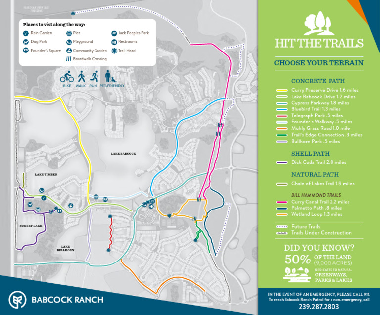 BabcockRanchTrailMap February2023w 202302171507343426 | PDF | Trail ...