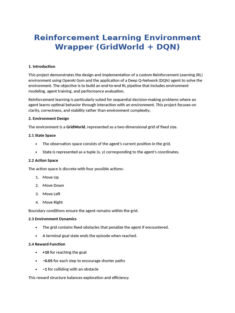 Reinforcement Learning Environment Wrapper | PDF | Machine Learning ...
