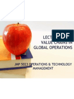 Value Chains in Global Operations: JMP 5023 Operations & Technology Management