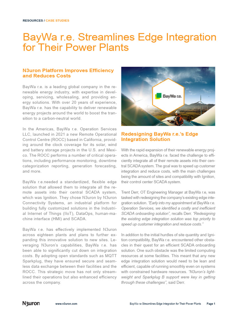Bayware Streamlines Edge Integration For Power Plants 1 | PDF | Scada ...