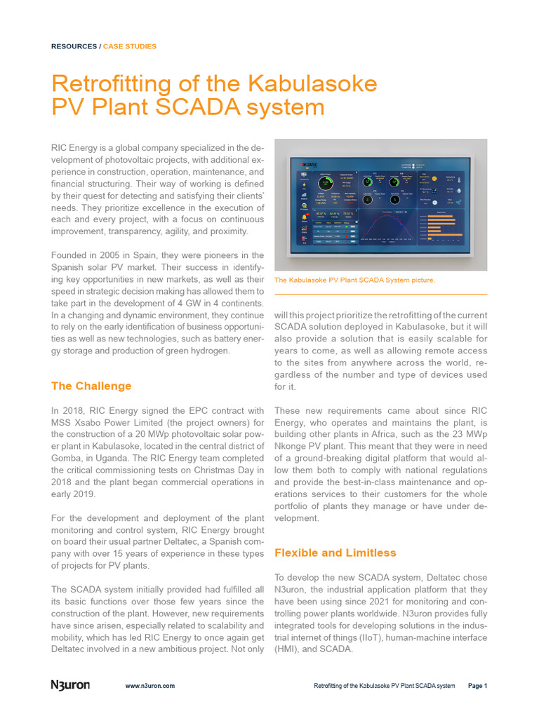 Retrofitting Kabulasoke Scada System Edit | PDF | Photovoltaics | Scada