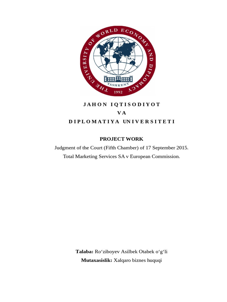 Project Work | PDF