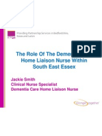 The Role Of The Dementia Care Home Liaison Nurse Within South East Essex