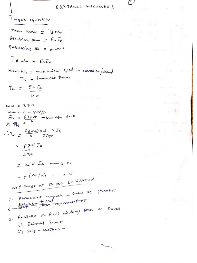 Electrical Machine Tutorial Questions 3 | PDF