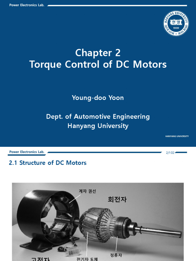 Chapter2 Torque Control of DCM - v1 | PDF | Feedback | Bandwidth ...