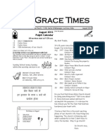 Grace Times: August 2012 Pulpit Calendar