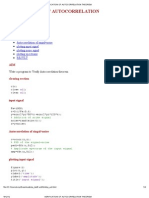 Verification of Autocorrelation Theorem