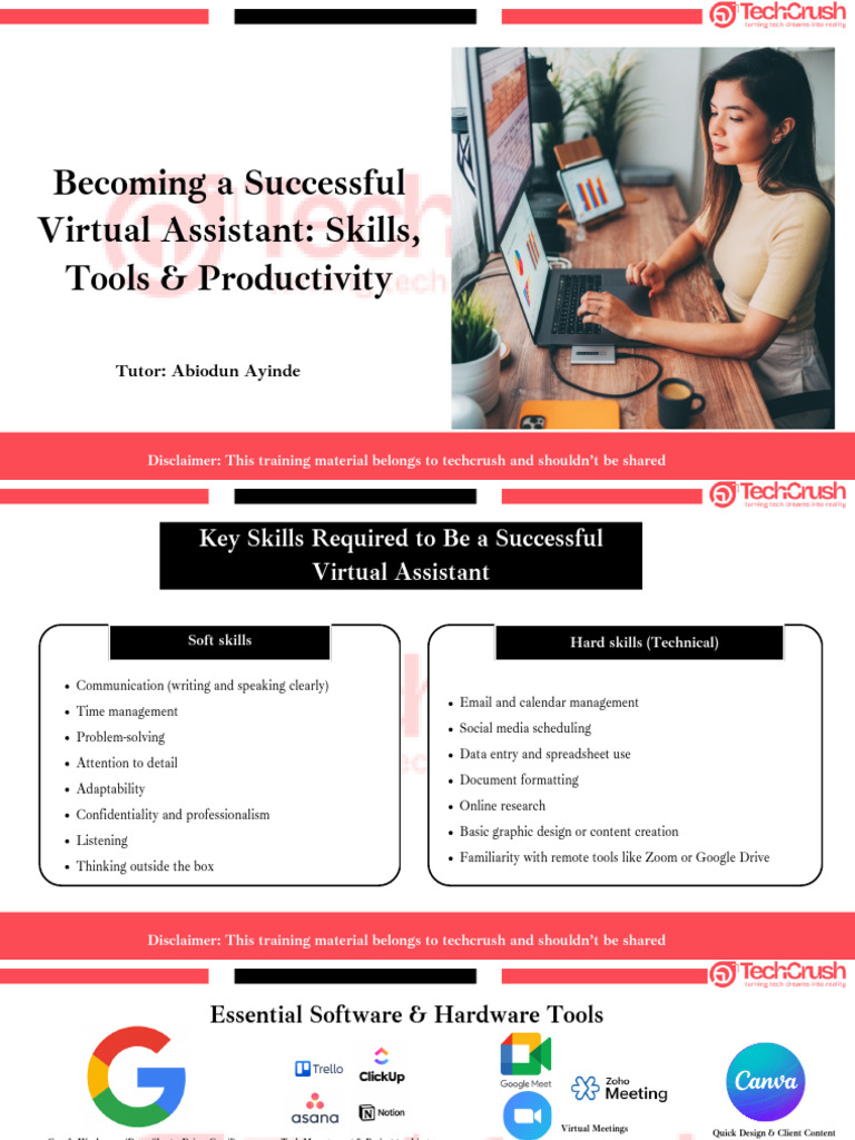 Week 1 - Class 2 Virtual Assistance Class | PDF | Computing