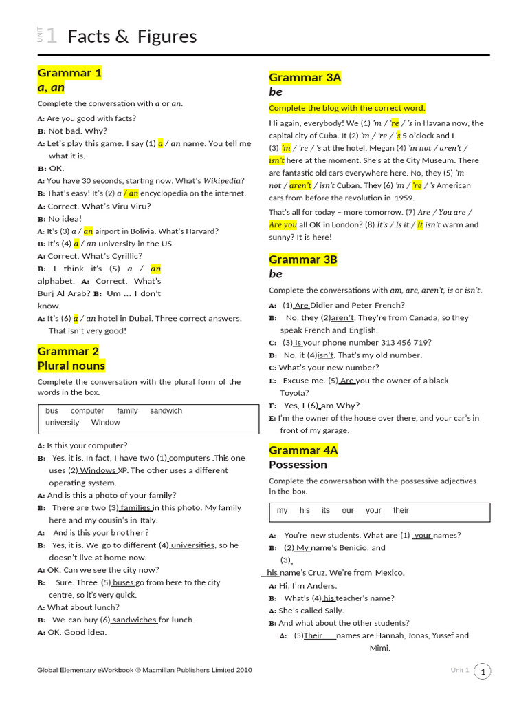 Unit 1. Homework | PDF | Linguistics | Languages