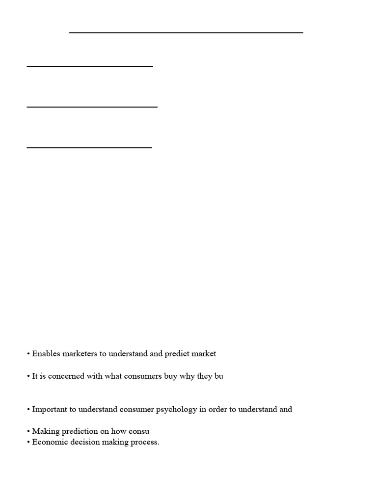 CB Module 1 Introduction To Consumer Behaviour | PDF | Consumer ...