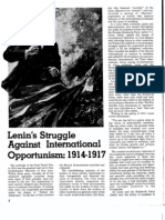 Lenin's Struggle Against International Opportunism: 1914-1917