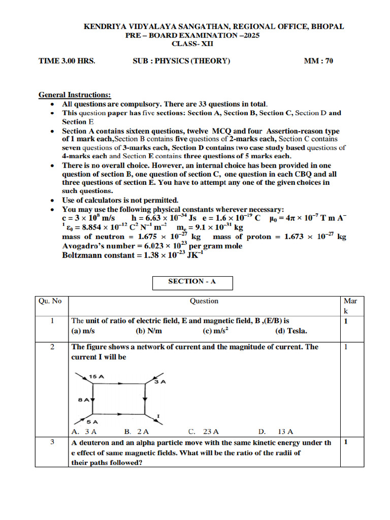 KV QP Answer | PDF