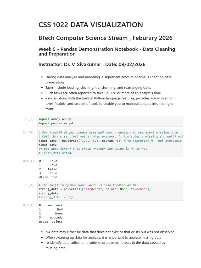 Week5 Data Cleaning and Prep | PDF | Computer Programming | Computing