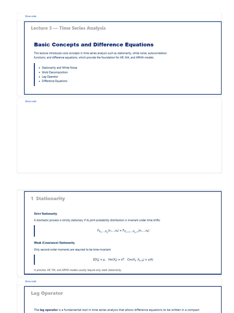 Lecture 3 - Timeseries - DSEB - Ipynb - Colab | PDF | Eigenvalues And ...
