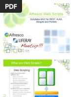 Alfresco Web Scripts: Scriptable MVC For REST, AJAX, Widgets and Portlets