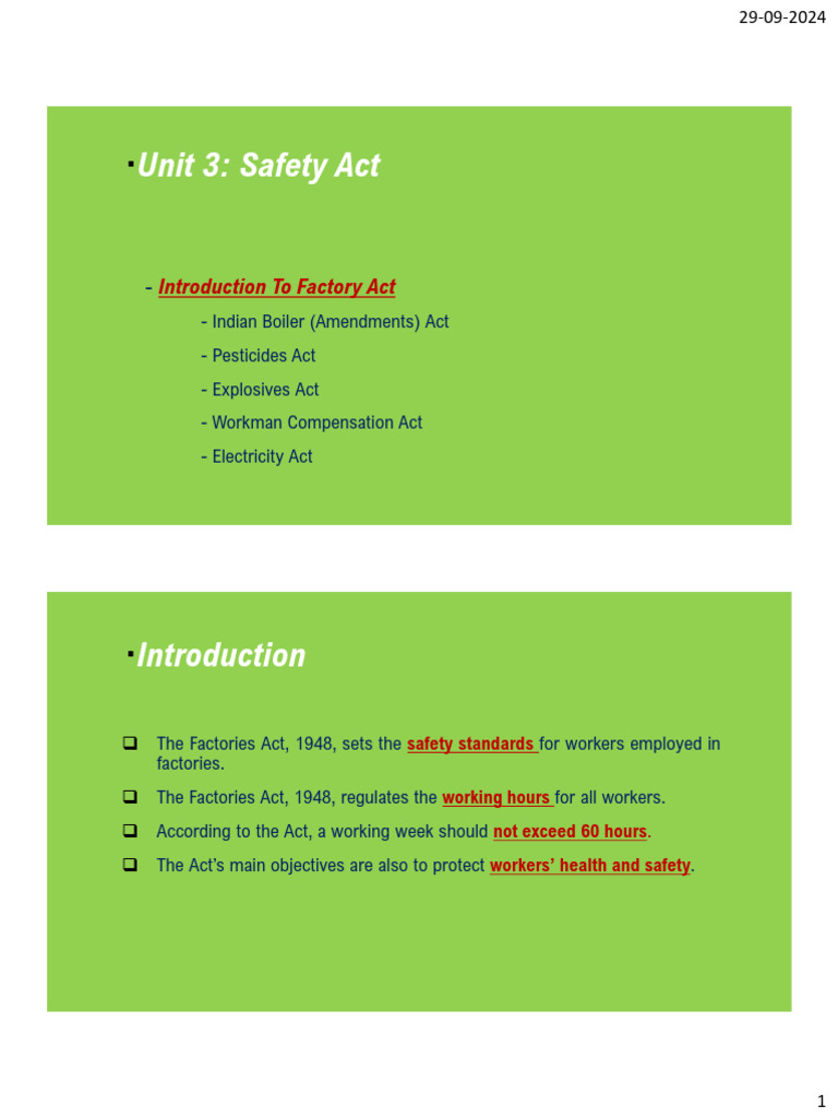 Introduction To Factory Act - MSE | PDF | Electronic Waste ...