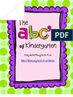 ABC's of Kindergarten BLOG PDF