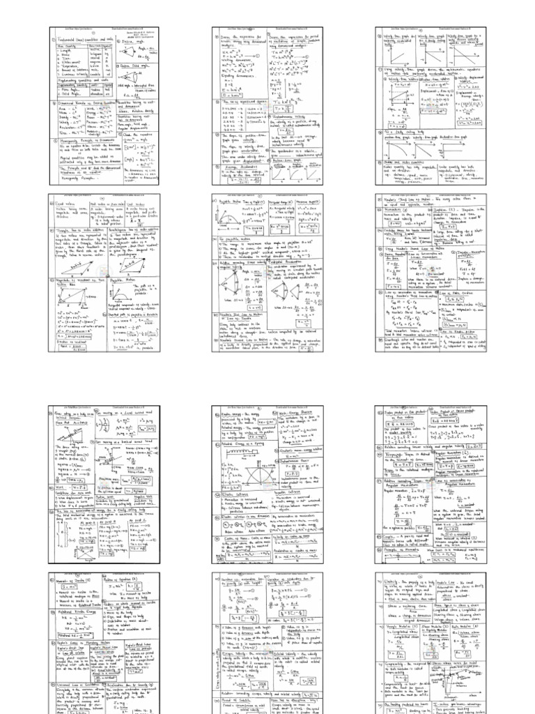 +1 Physics Hand Written Micro PDF | PDF