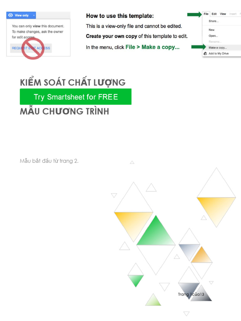 IC Quality Control Program Template Google | PDF
