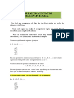 Test de razonamiento lógico y series numéricas