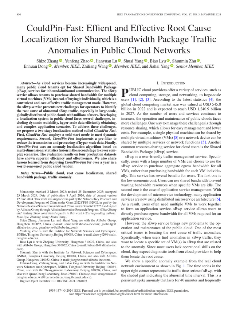 CouldPin-Fast Effient and Effective Root Cause Localization For Shared ...