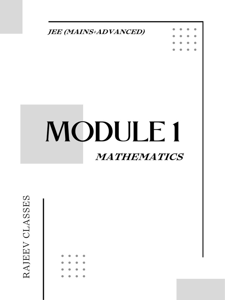 Module 1 Maths | PDF | Numbers | Rational Number
