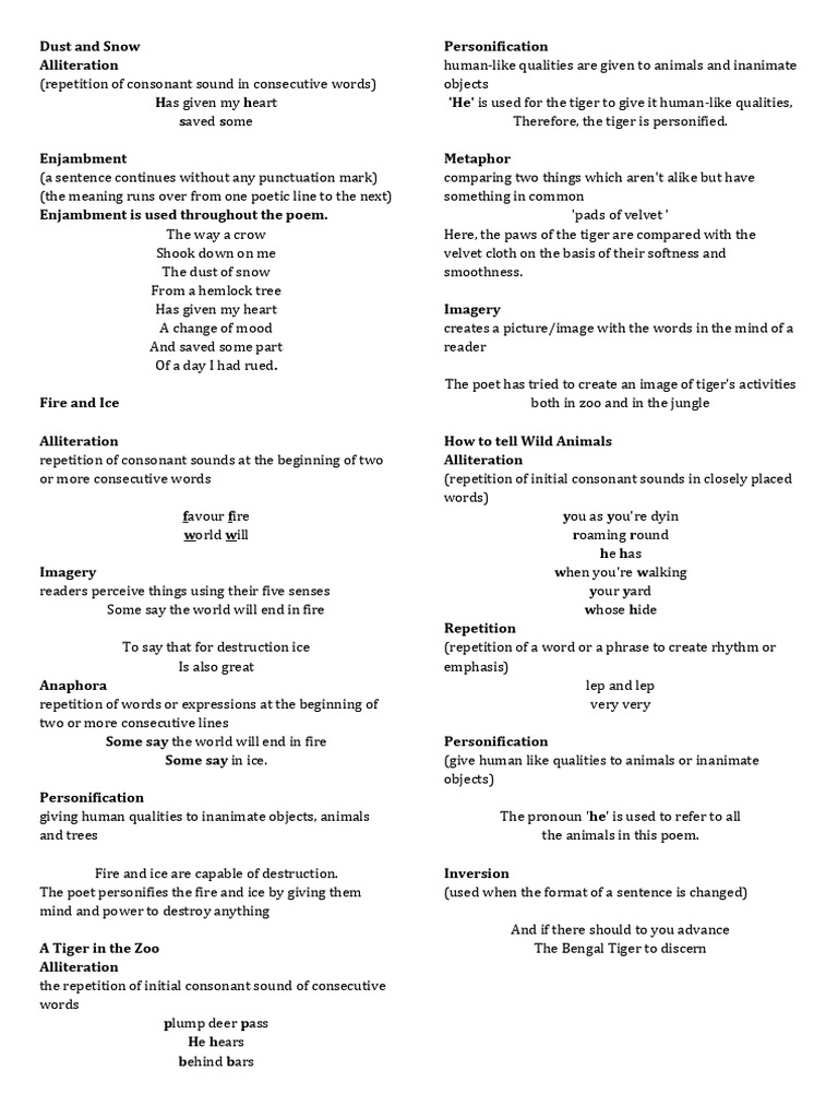 Poetic Devices-1 | PDF | Poetry | Metaphor