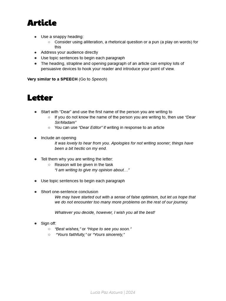 IGCSE First Language English Directed Writing | PDF
