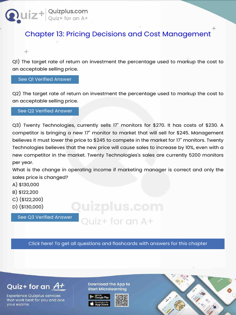The Target Rate of Return On Investment The Percentage Used To Markup ...