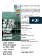 L'ONDA GRIGIA DEL CEMENTO, TRA MALAFFARE E CONSUMO DI SUOLO