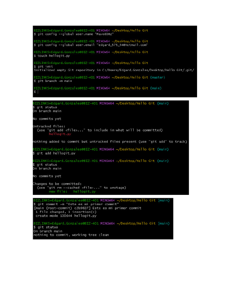 Resumen de Como Usar Git | PDF