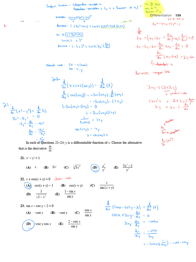 Differentiation Practice 2 | PDF | Subtraction | Elementary Mathematics
